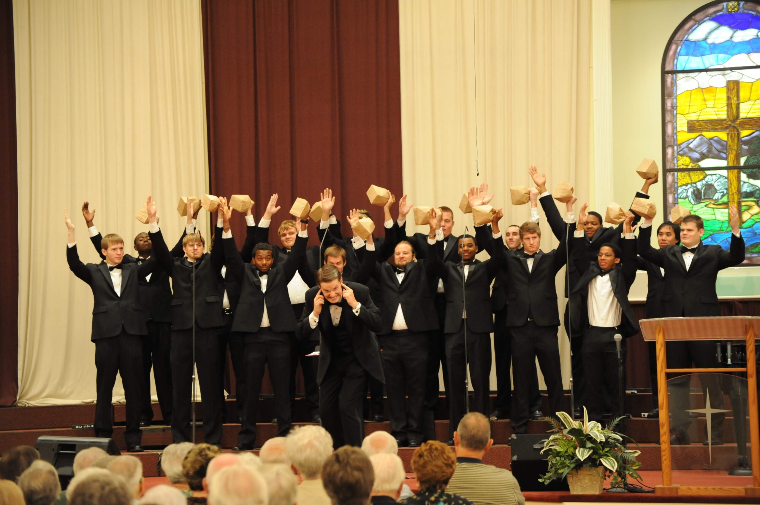 Singing Statesmen performing in North Raleigh
