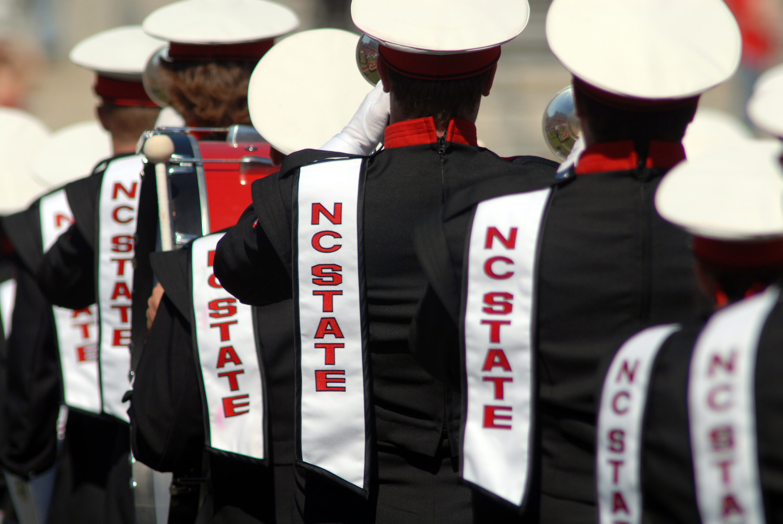 Marching band performs prior to the NCSU vs BC football game, 2008