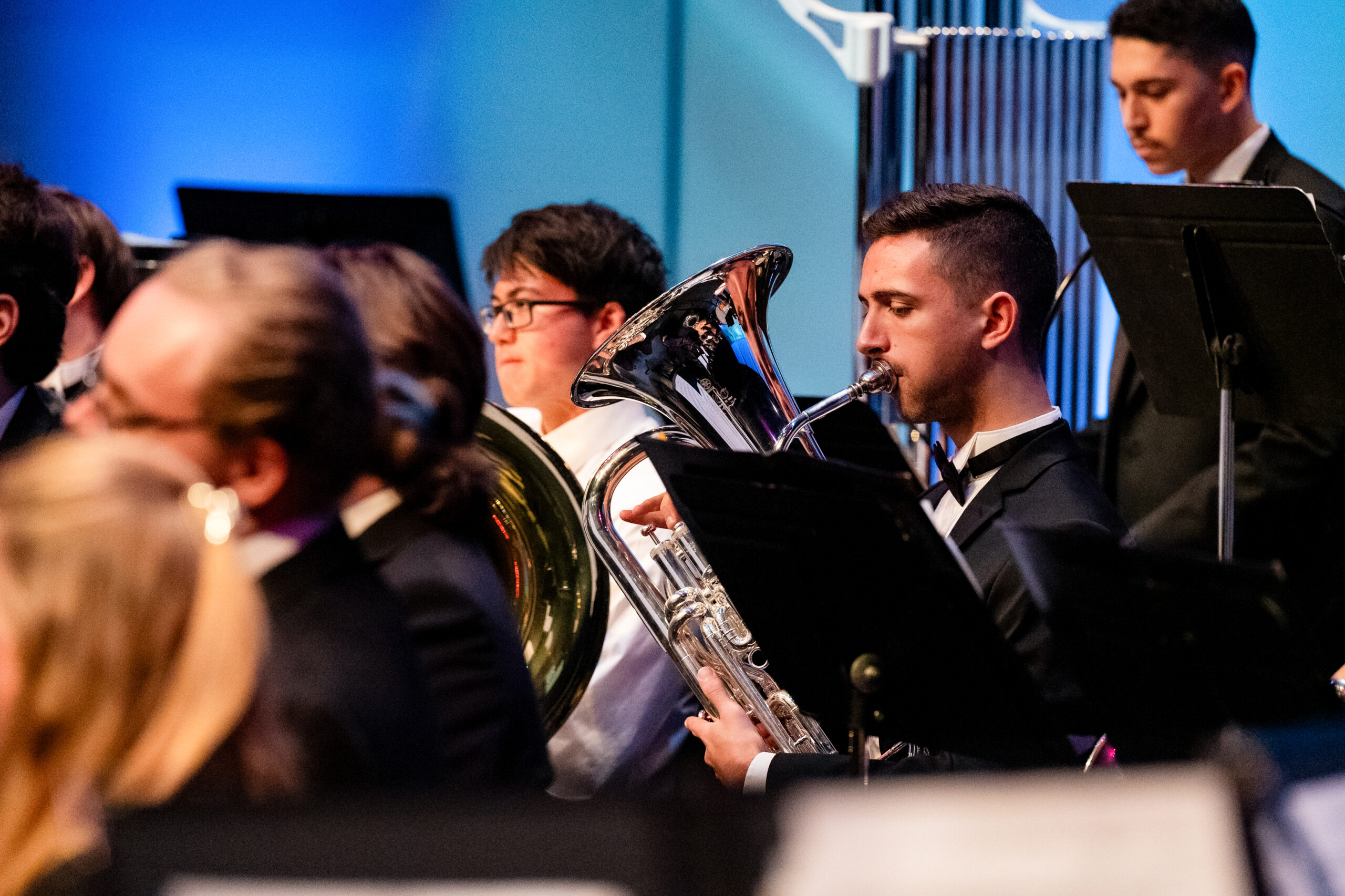 musician performing on stage