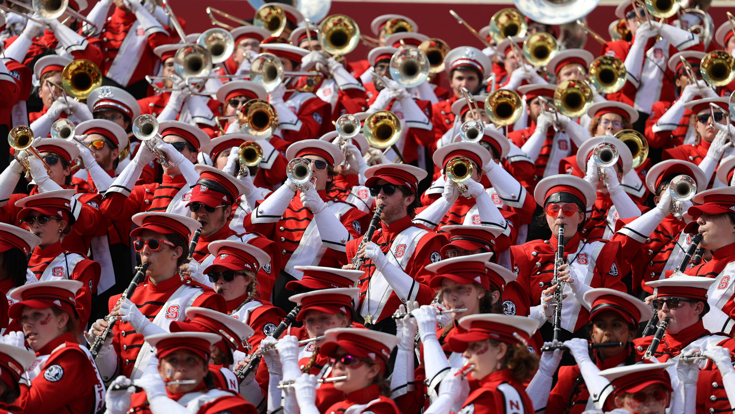 marching band performing.